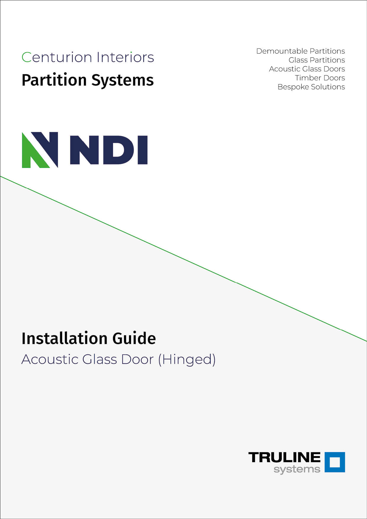 Installation Guide: Acoustic Glass Door (Hinged)