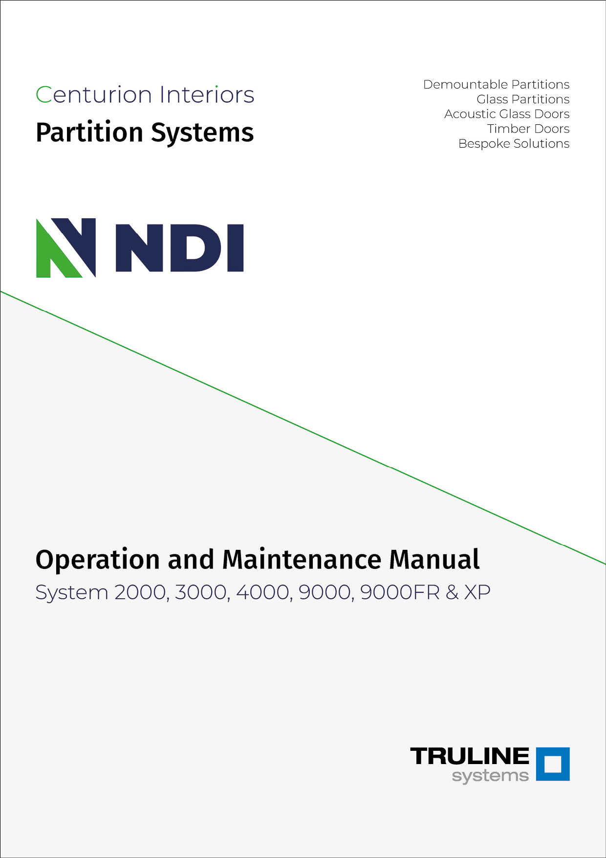 Operation and Maintenance Manual: System 2000, 3000, 4000, 9000, 9000FR & XP
